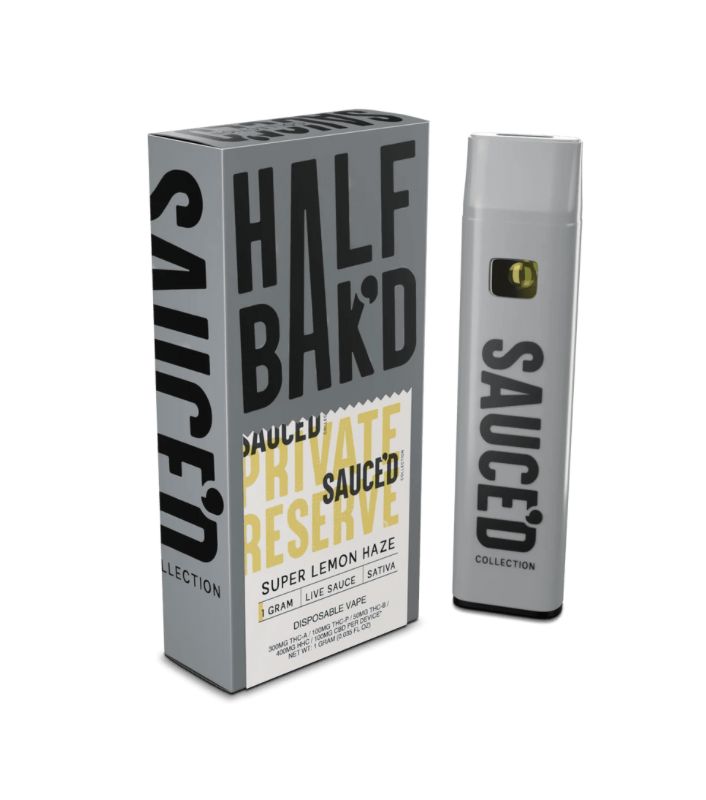 Half Bak'd 1g Sauce'd - Super Lemon Haze - Sativa