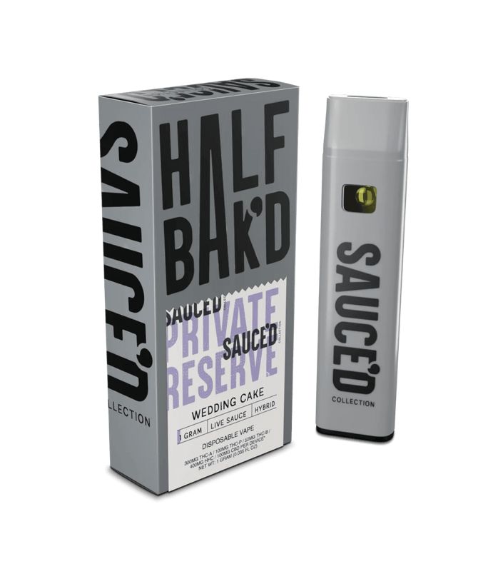 Half Bak'd 1g Sauce'd - Wedding Cake - Hybrid