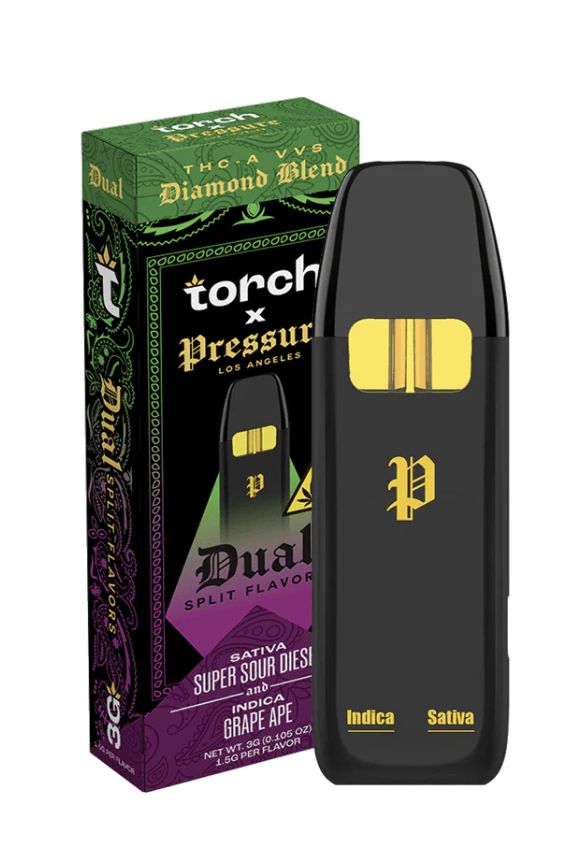 Torch/Pressure 3g Dual Dispo - Super Sour Diesel/Grape Ape