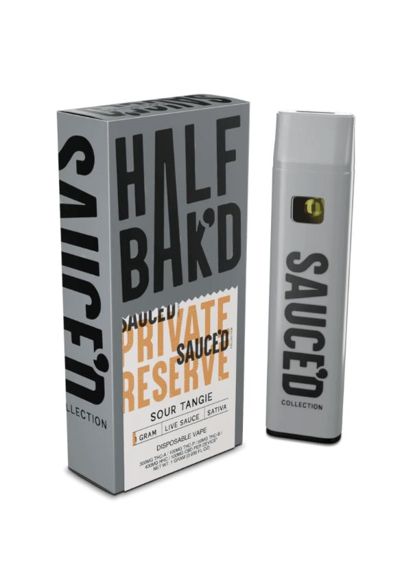Half Bak'd 1g Sauce'd - Sour Tangie - Sativa