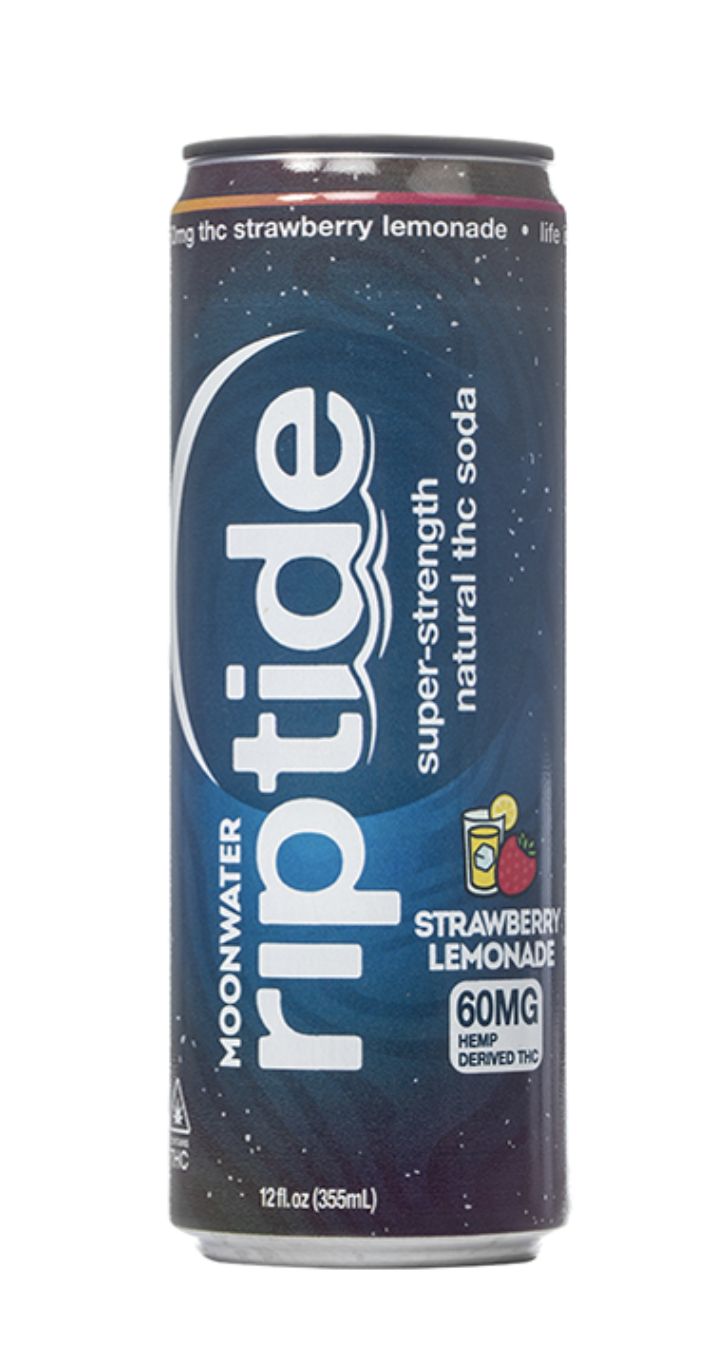 Moonwater Riptide Soda 60mg - Strawberry Lemonade