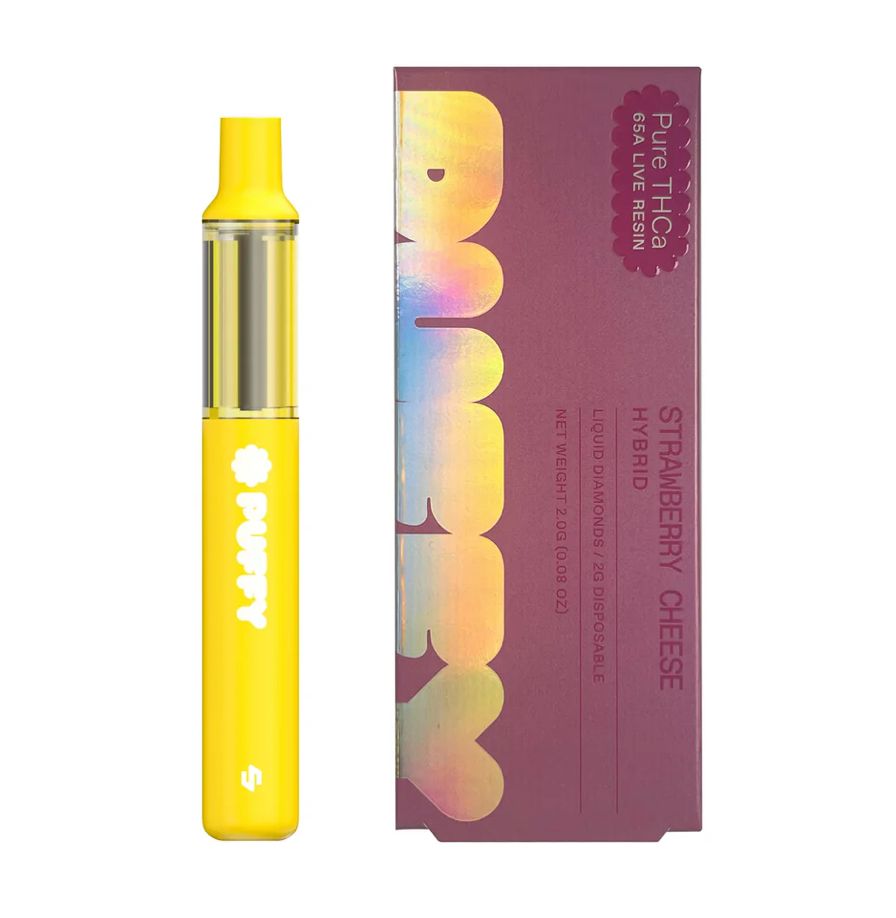 Puffy 2g Liquid Diamonds Dispo - Strawberry Cheese - Hybrid