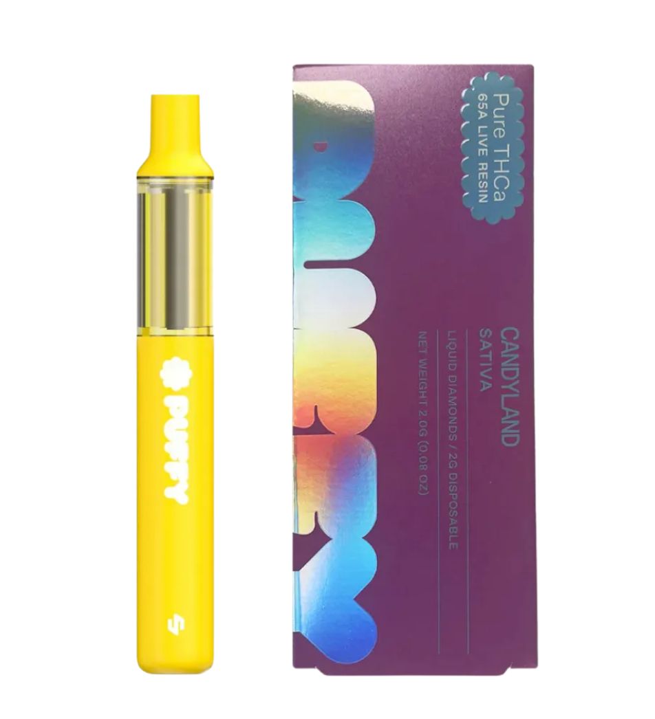 Puffy 2g Liquid Diamonds Dispo - Candyland - Sativa