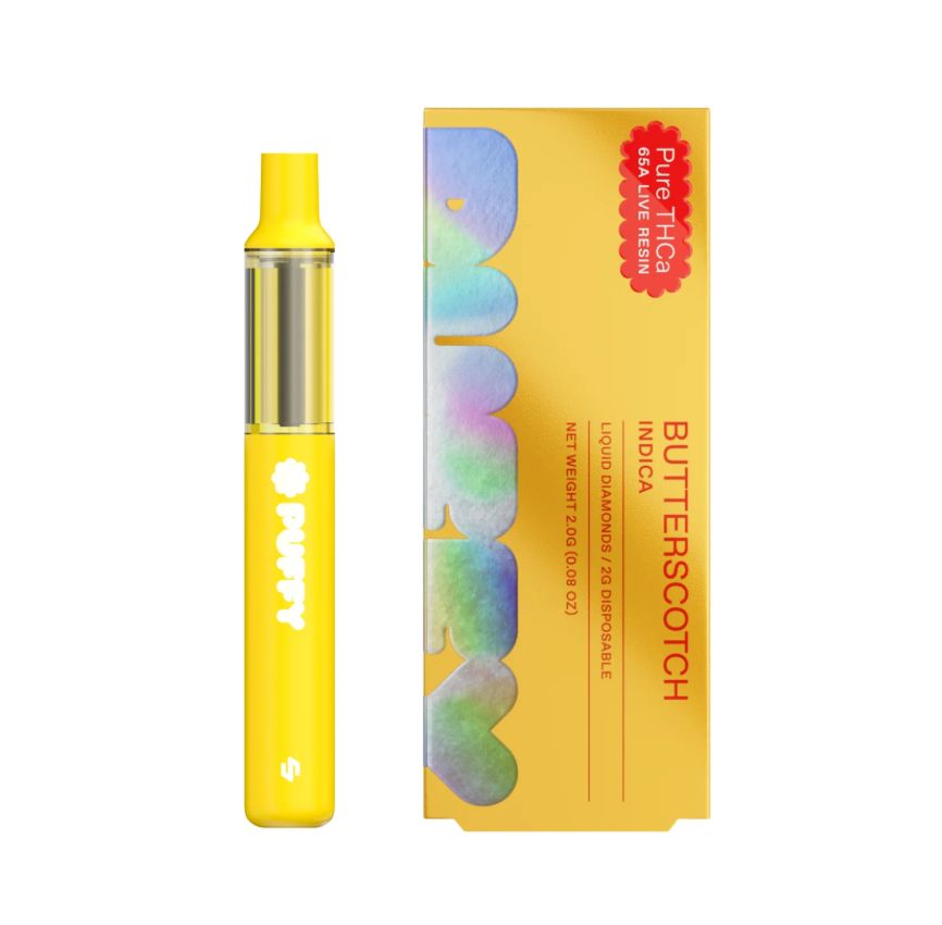 Puffy 2g Liquid Diamonds Dispo - Butterscotch - Indica