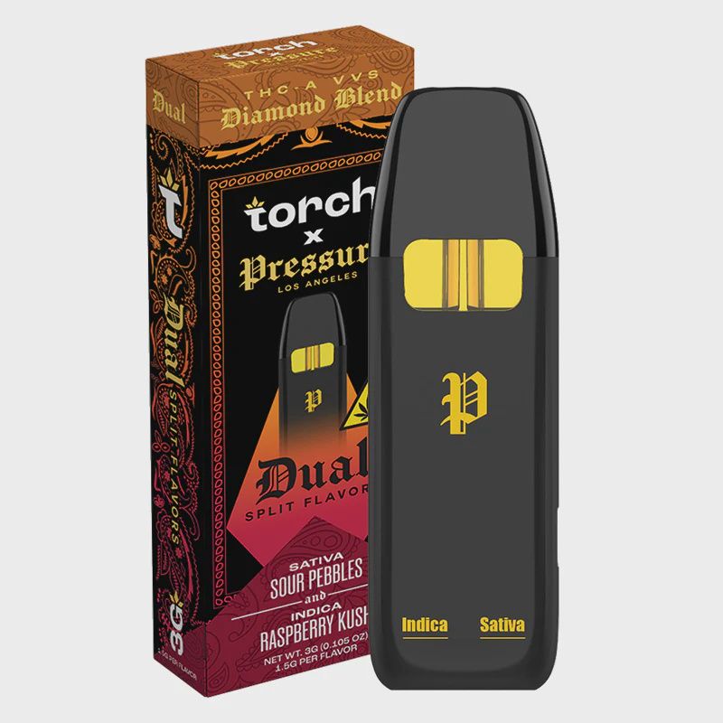 Torch/Pressure 3g Dual Dispo - Sour Pebbles/Raspberry Kush