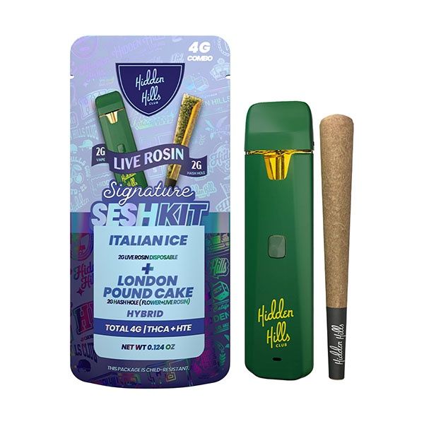 Hidden Hills 4g Sesh Kit - Italian Ice/London Pound Cake - Hybrid