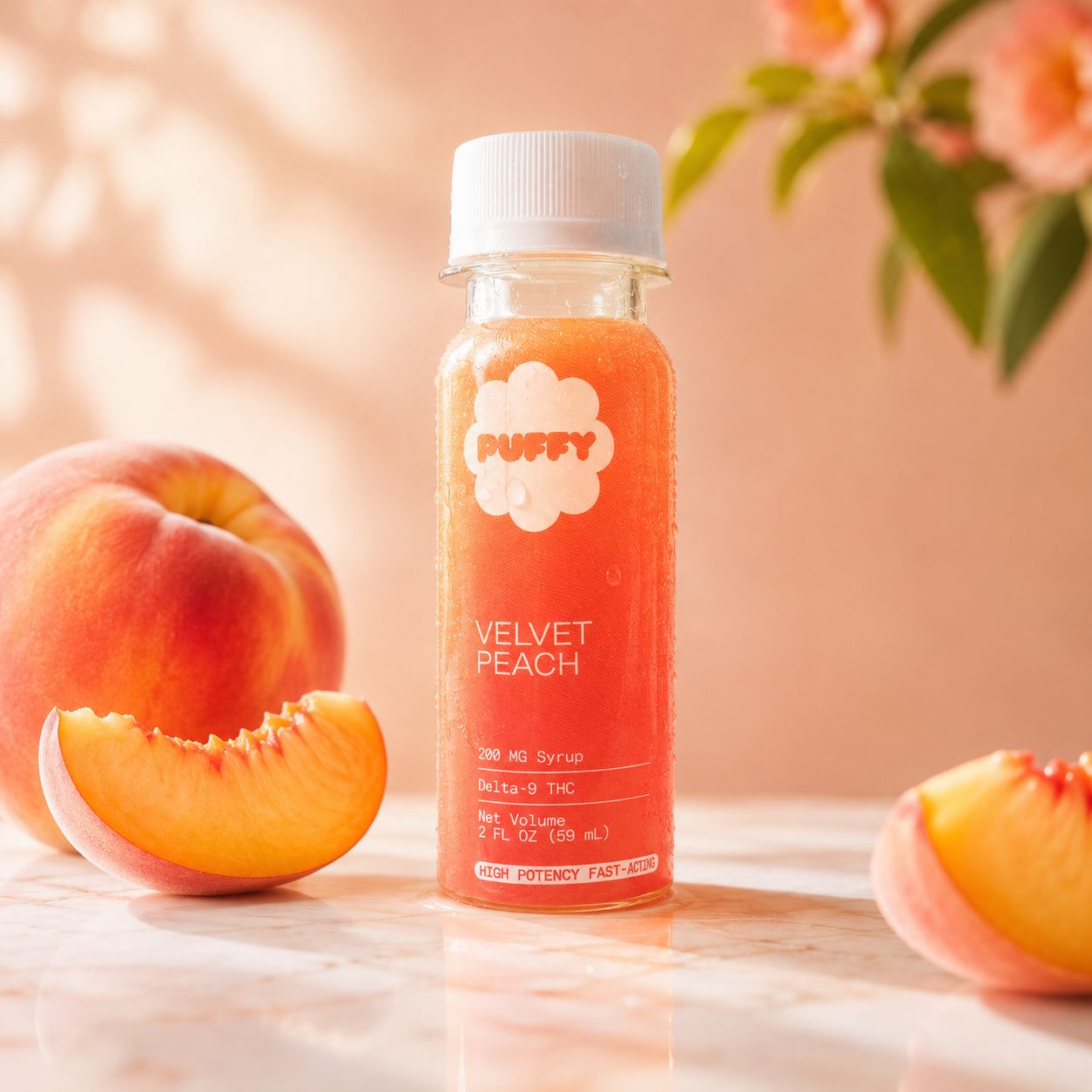 Puffy 200mg Syrup - Velvet Peach