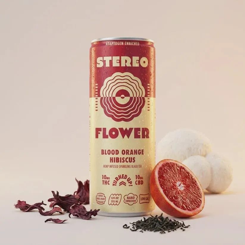 Stereo 20mg Sparkling Black Tea - Blood Orange Hibiscus