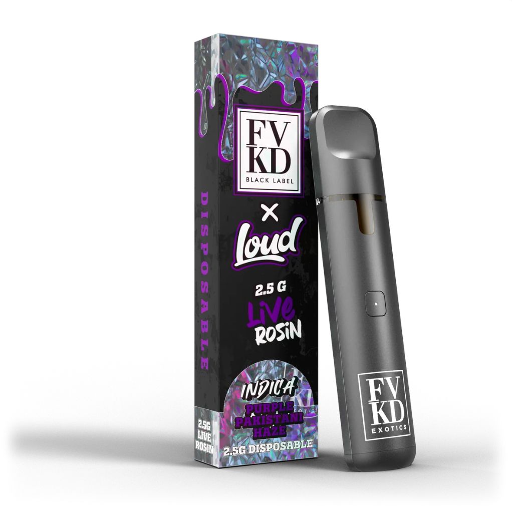 FVKD 2.5g Live Rosin Dispo - Purple Pakistani Haze - Indica