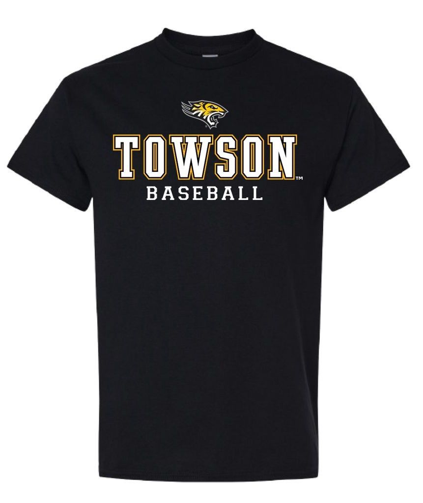 Baseball Tee Shirt, Black &amp; Gray, Colour: Black, Size: Adult Small