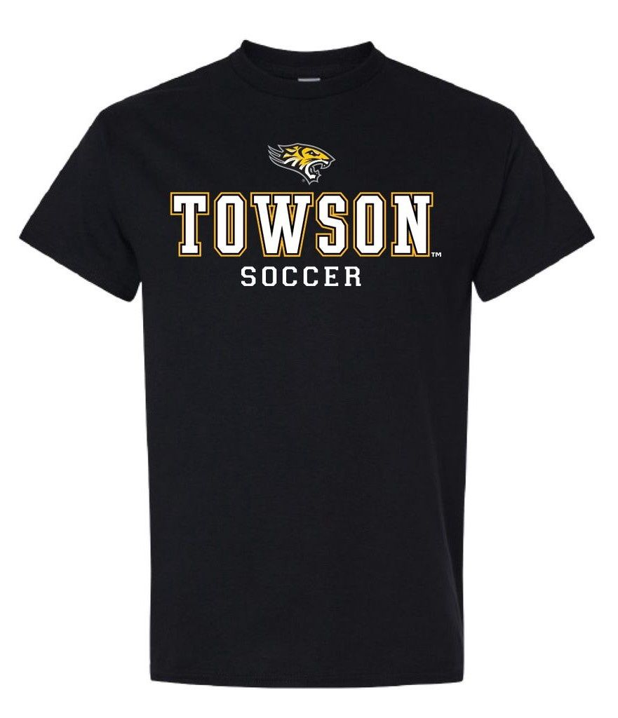 Soccer Tee Shirt, Gray &amp; Black, Colour: Black, Size: Adult Small