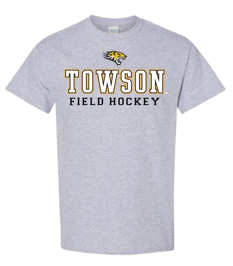 Field Hockey Tee Shirt, Black &amp; Gray