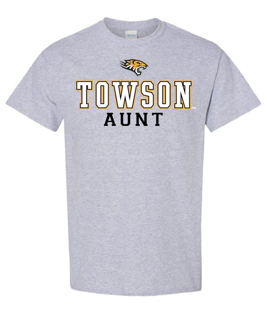 Towson Aunt Tee Shirt, Colour: Sports Grey, Size: Adult Small