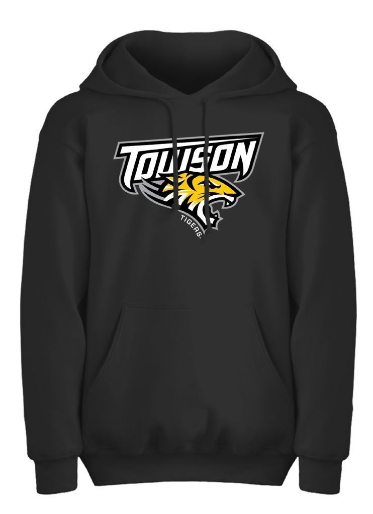 Towson Mascot Hoodie, Gray &amp; Black