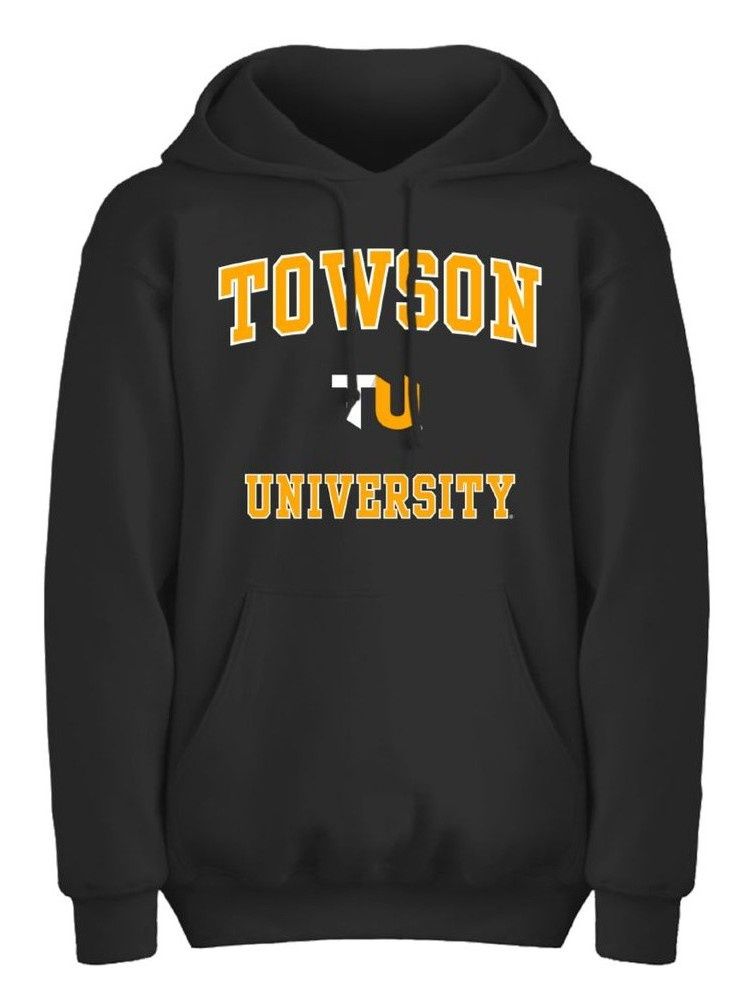TU Hooded Sweatshirt, Dark Gray or Black