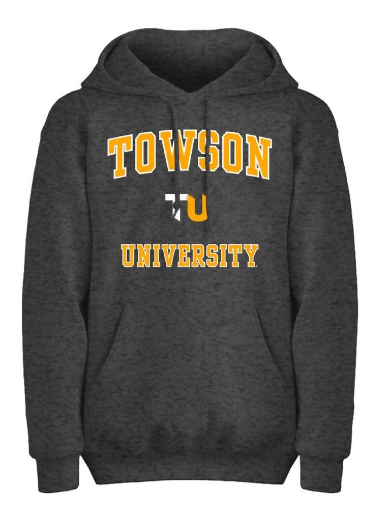 TU Hooded Sweatshirt, Dark Gray or Black
