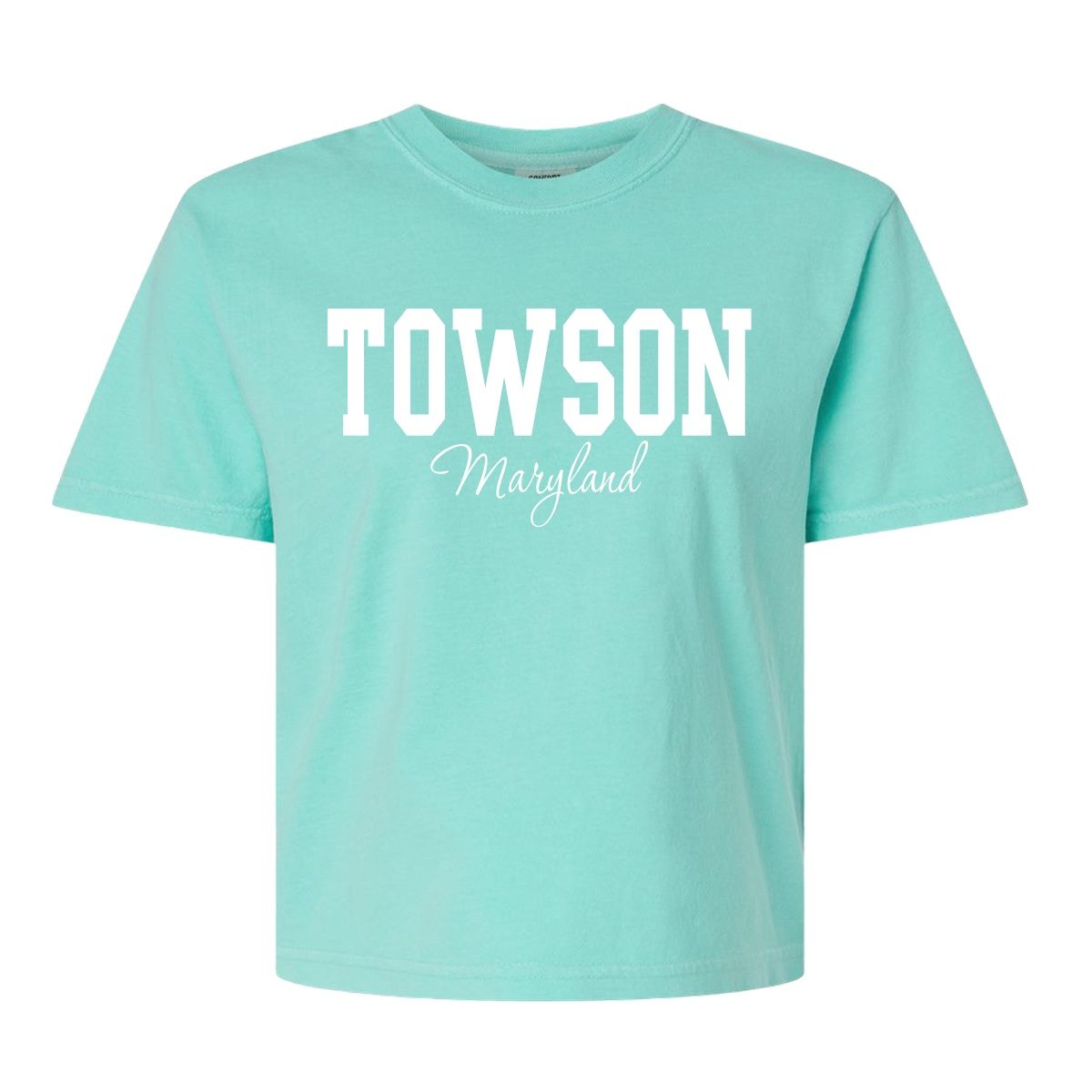 Ladies Boxy Tee, Chambray Blue, Violet or Mint