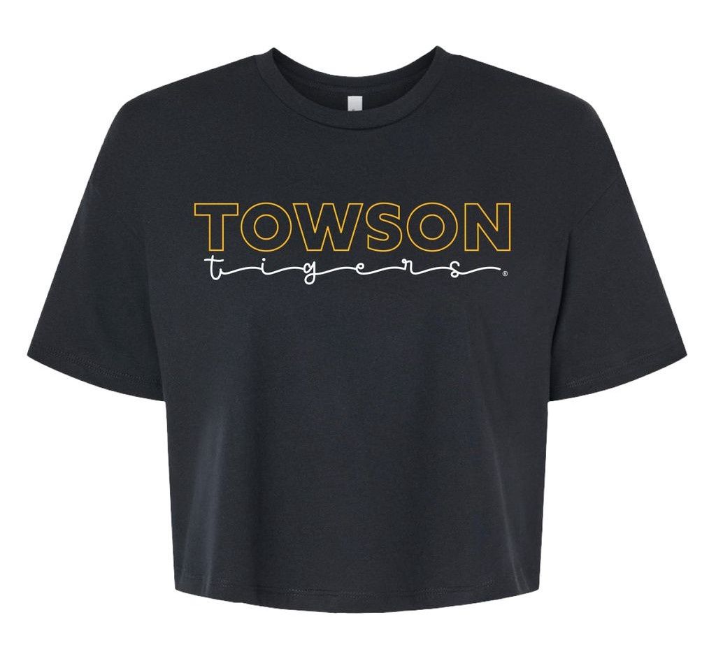 Ladies TU Crop Top Tee, Black, Gray or Cream