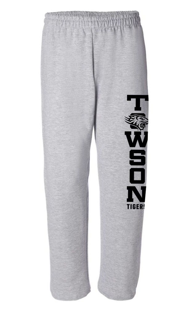 Towson Tigers Sweatpants, Colour: Sports Grey, Size: Adult Small