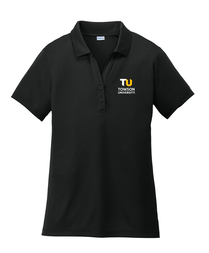 Ladies TU Polo Shirt, Black &amp; Gold