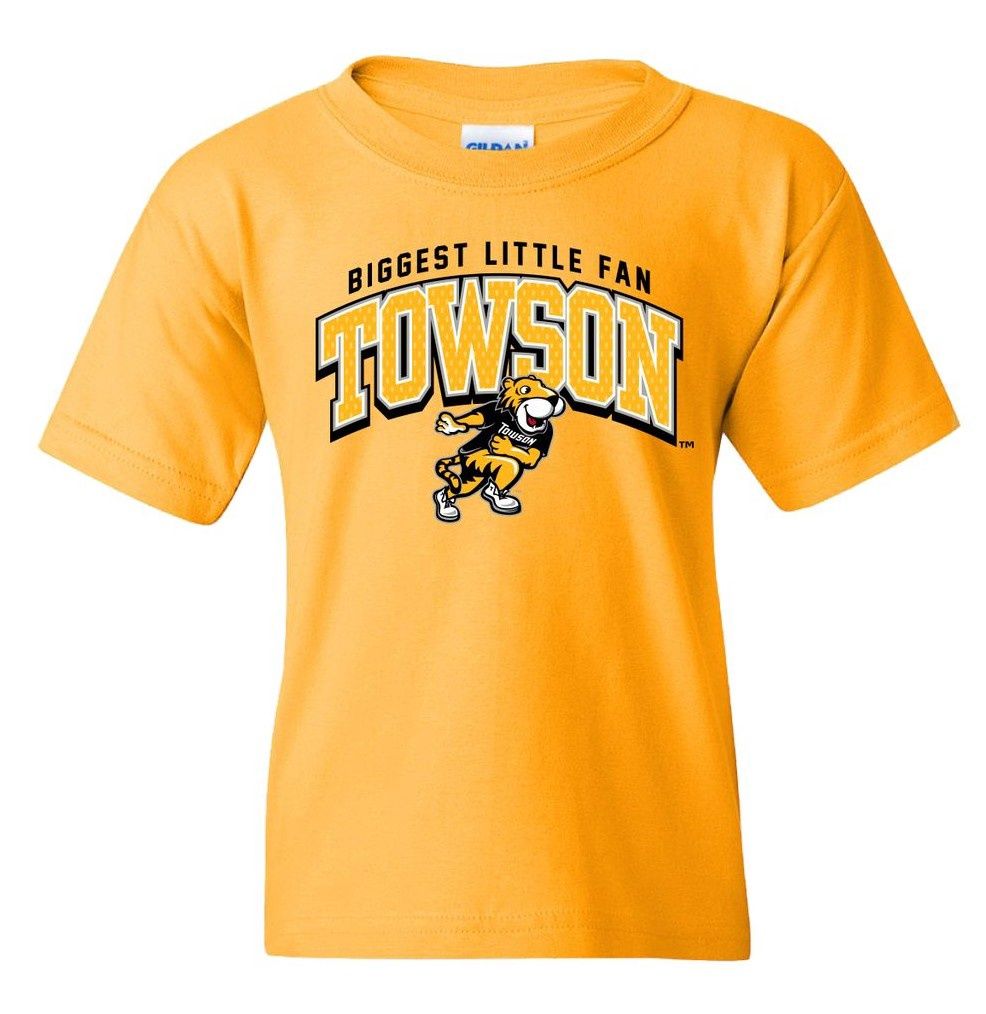 Youth Biggest Little Fan Tee, Colour: Gold, Size: Youth X-Small