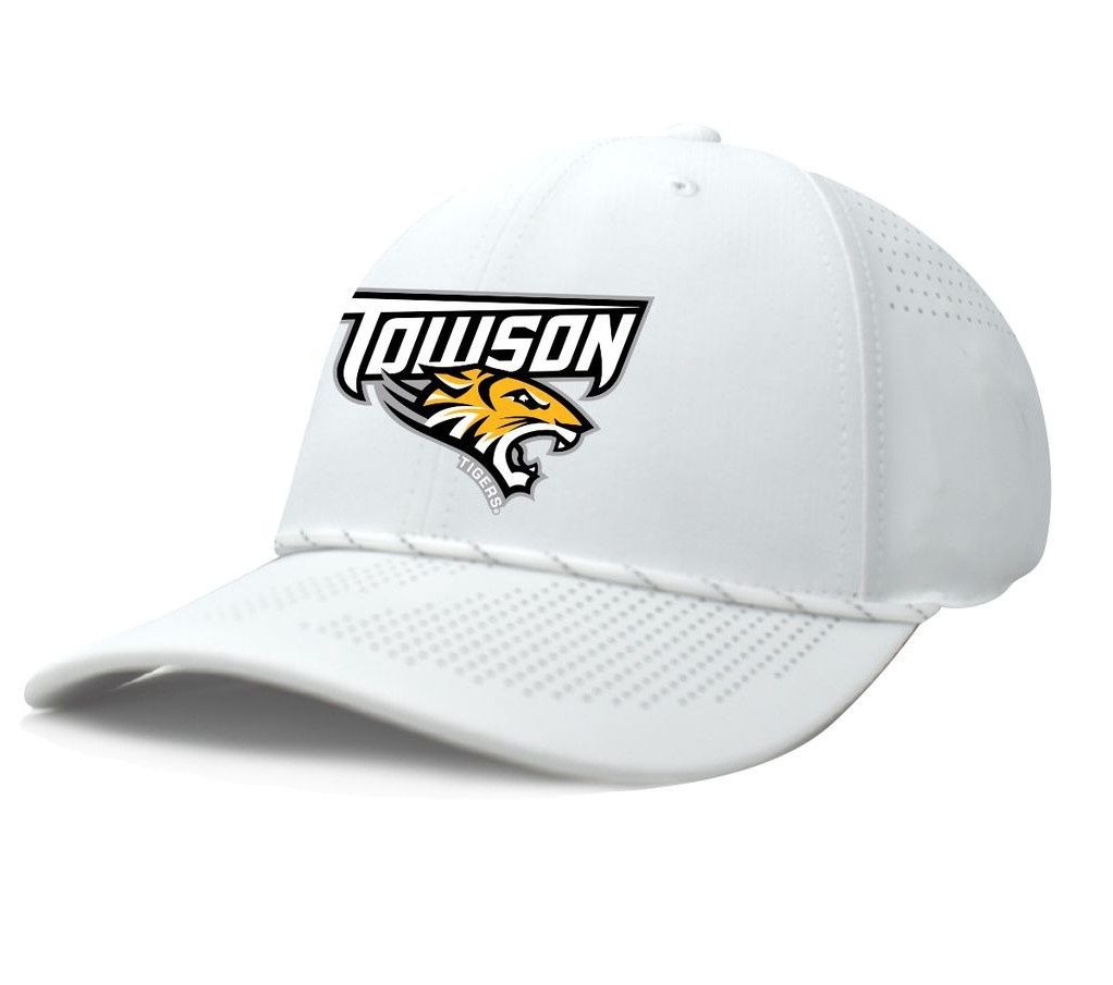Towson Tigers Laser Rope Hat - White