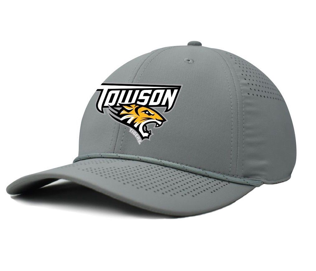 Towson Tigers Laser Rope Hat - Grey
