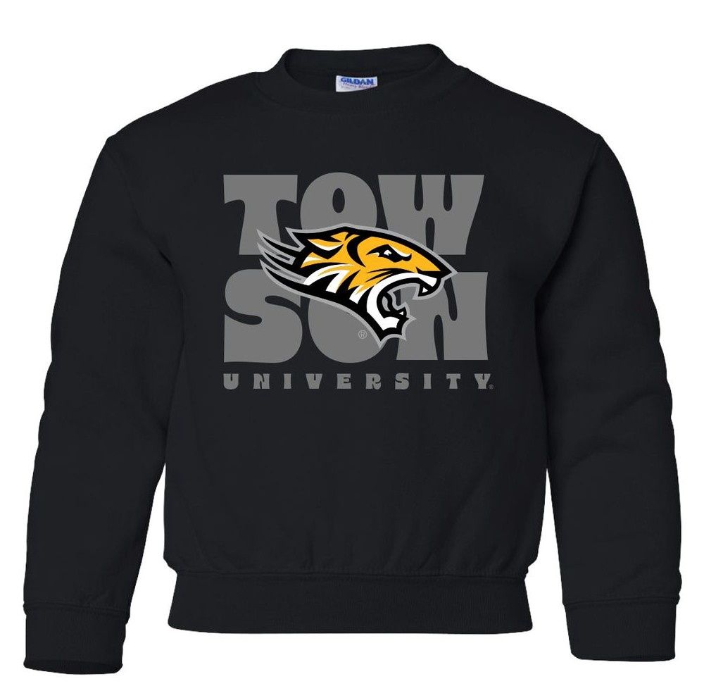 Youth Towson Mascot Crew, Colour: Black, Size: Youth X-Small