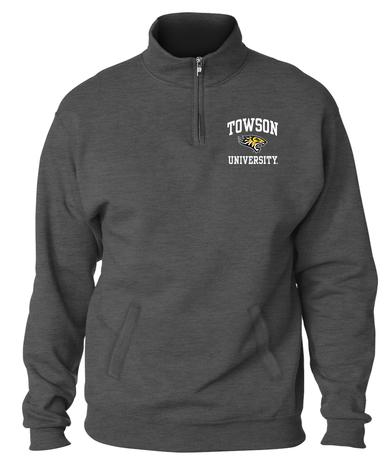 TU Mascot Quarter-Zip-Black, Ash &amp; Dark Grey