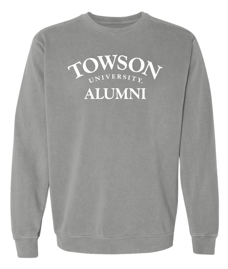 TU Alumni Comfort Dyed Crew-Gray &amp; Butter Yellow