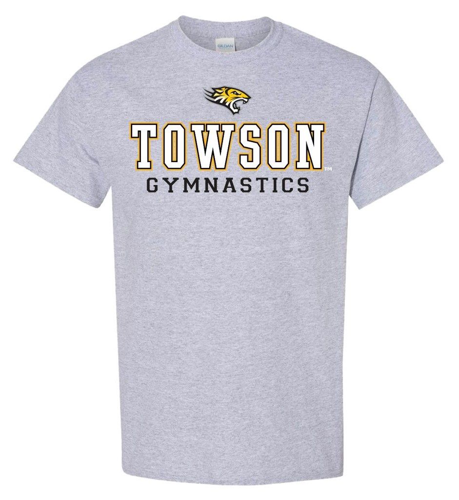 Gymnastics Tee Shirt, Gray &amp; Black