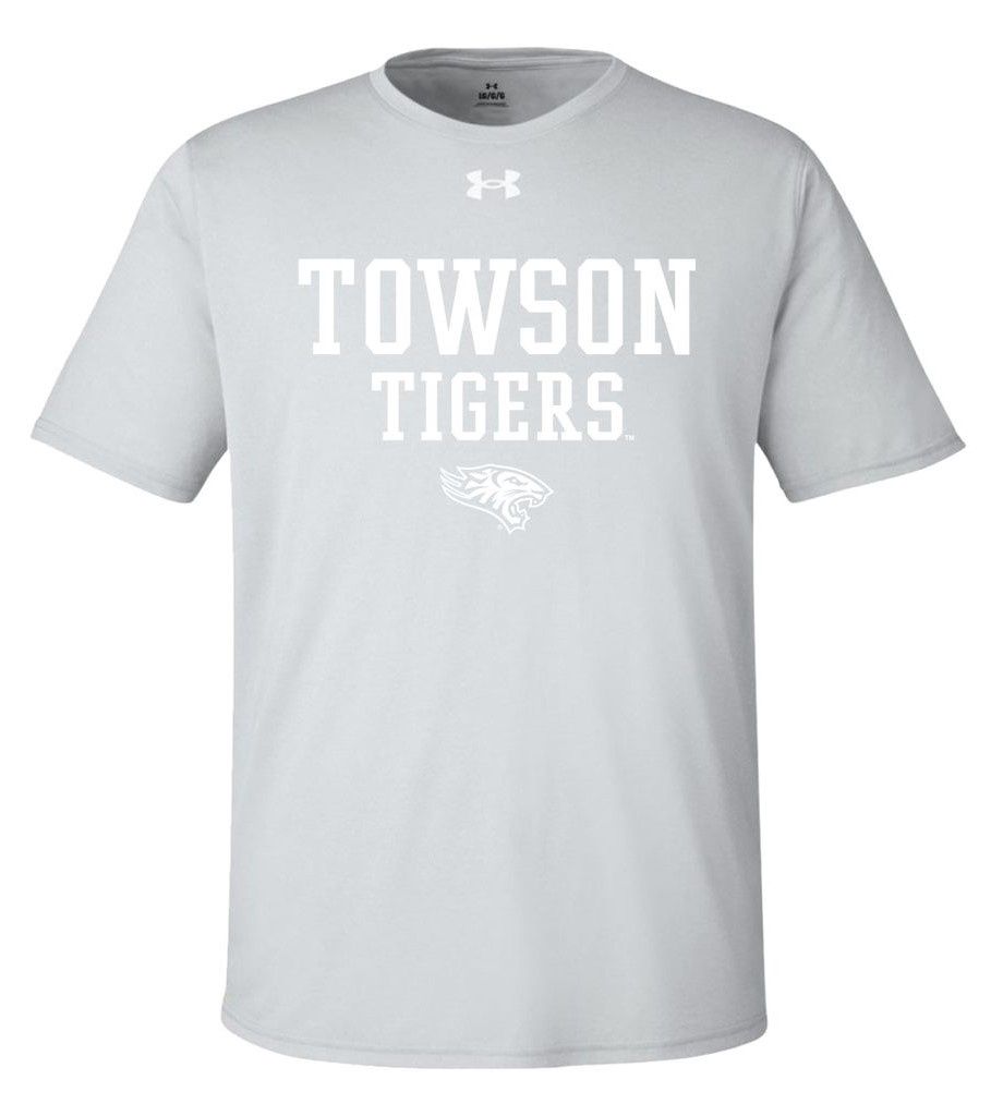 UA Towson Tigers Tech Tee-Black, Gray &amp; Dark Gray