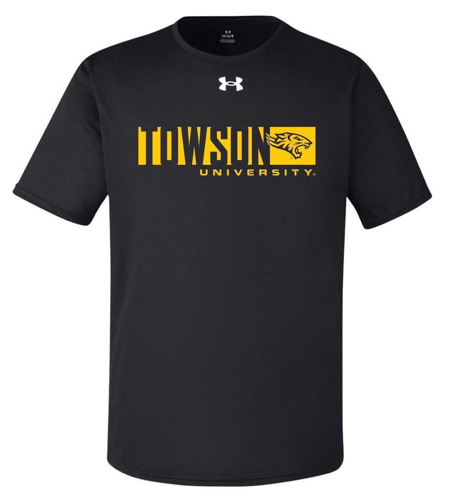 UA Towson U Tech Tee-Black, Gray &amp; Dark Gray