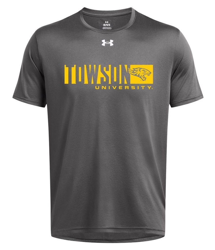 UA Towson U Tech Tee-Black, Gray &amp; Dark Gray