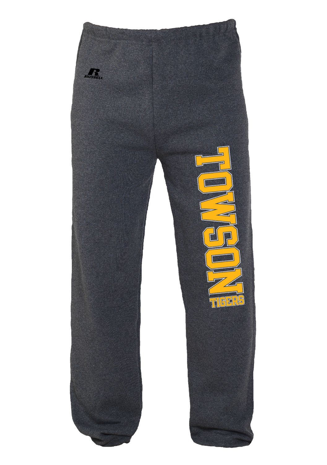 Towson Tigers Russell Sweatpant, Colour: Black Heather, Size: Adult Small