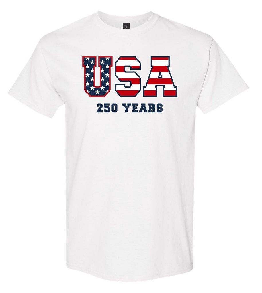 USA 250 Years Tee-Red, White or Blue!