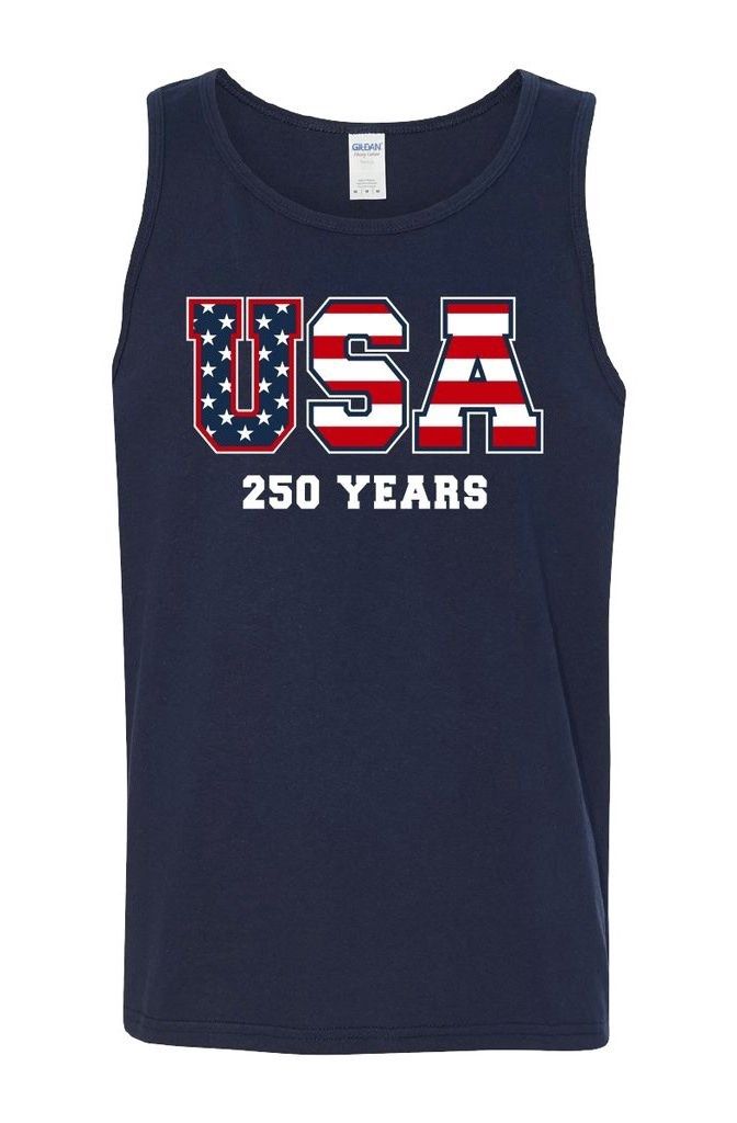 USA 250 Years Tanktop-Red, White or Blue!