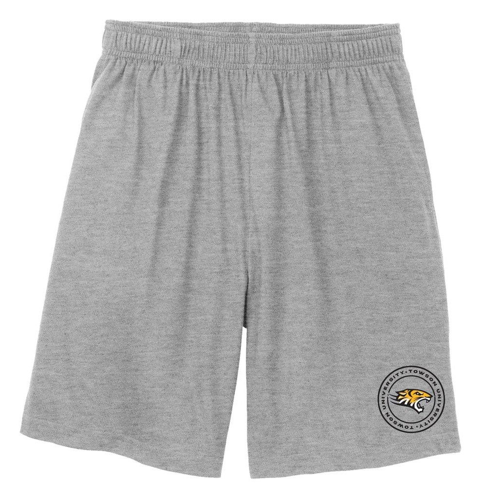 Towson Jersey Knit Short-Black &amp; Gray