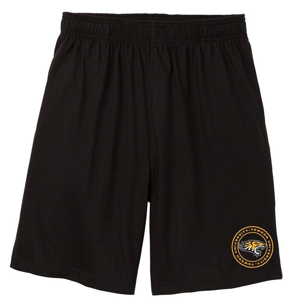 Towson Jersey Knit Short-Black &amp; Gray