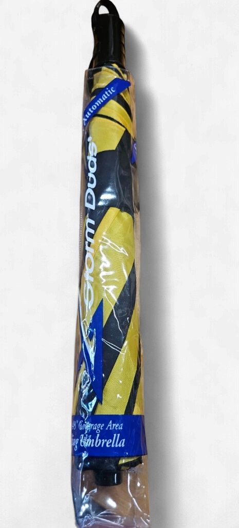 TU Imprinted Black &amp; Gold Umbrella