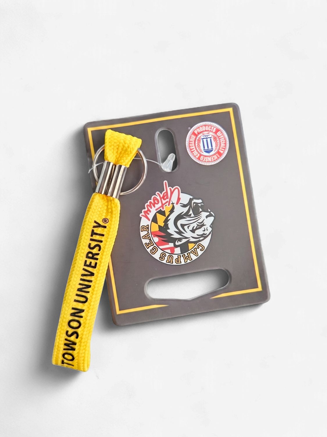 Key Tag Towson U - Gold