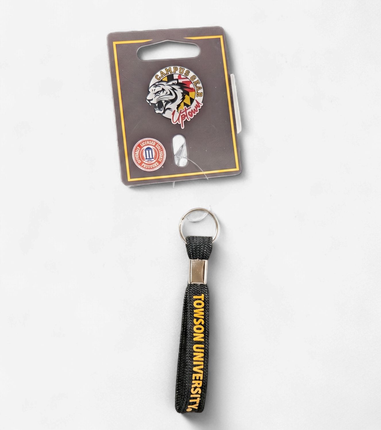 Key Tag Towson U - Black