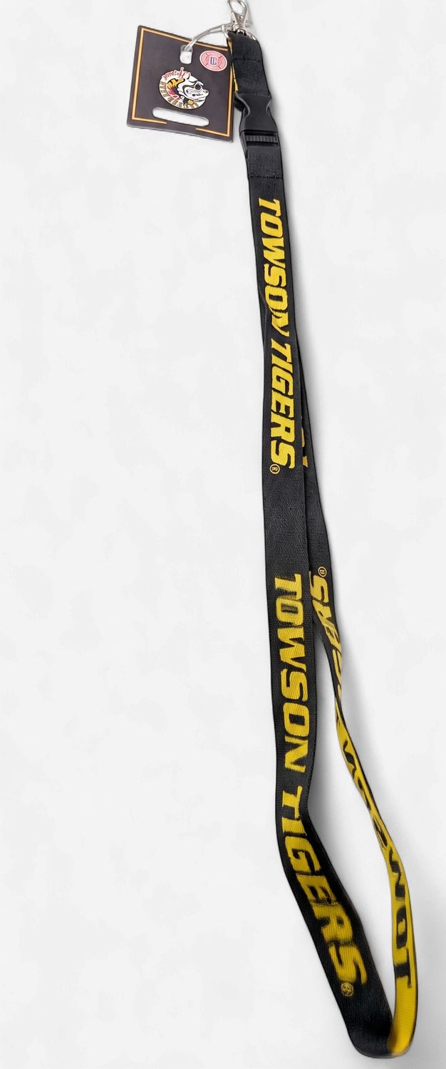 Lanyard Woven Towson Tigers - Black