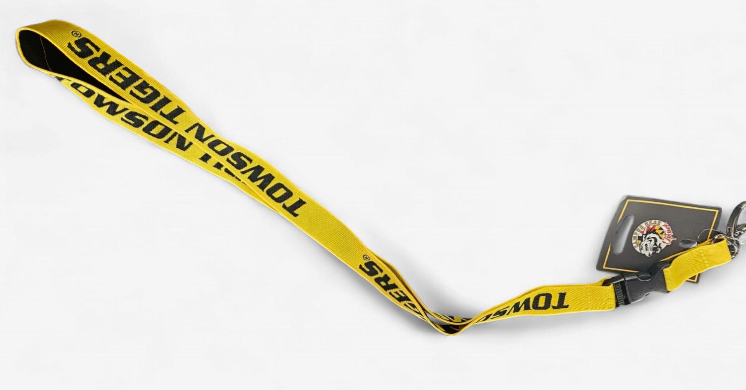 Lanyard Woven Towson Tigers - Gold &amp; Black