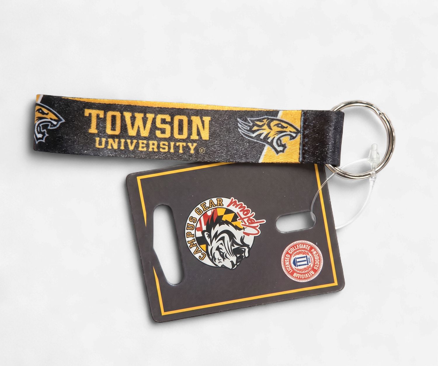 Key Tag Towson Tigers - Black &amp; Gold
