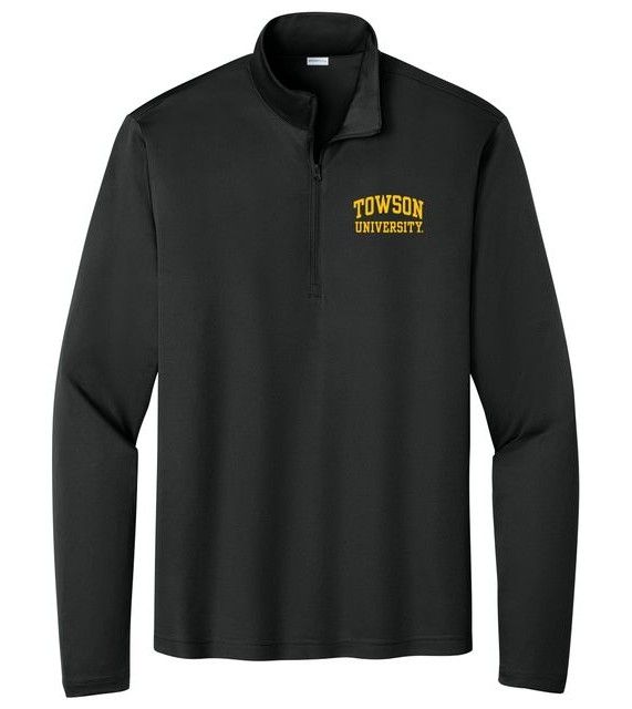 TU Competitor Quarter-Zip Pullover, Colour: Black, Size: Adult Small