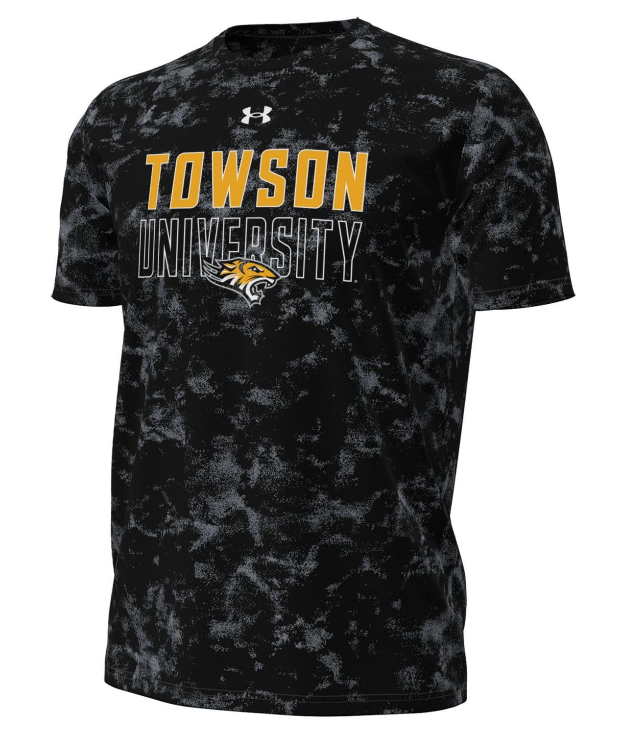Towson UA Performance Cotton Tee, Colour: Faded Black, Size: Adult Small