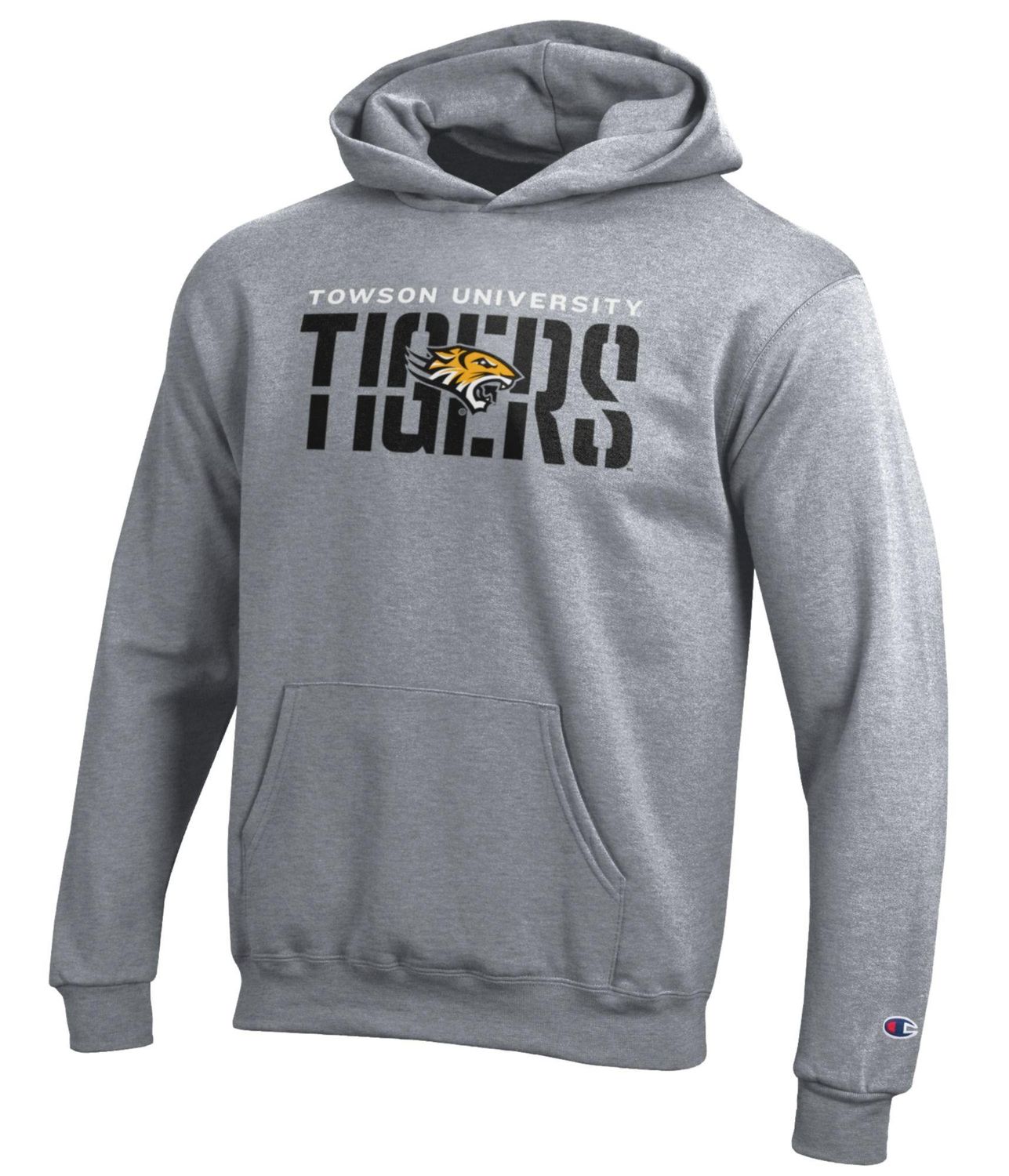Youth TU Tigers Hoodie - Grey, Colour: Heather Grey, Size: Youth X-Small
