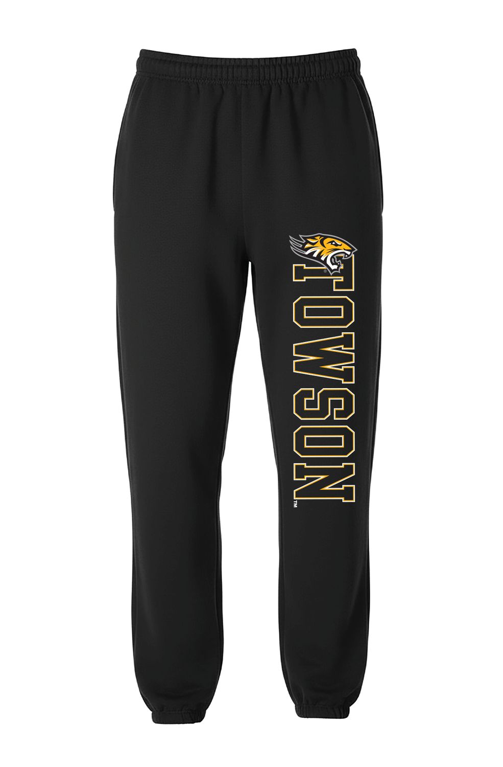 Towson Mascot Sweatpants, Colour: Black, Size: Adult Small