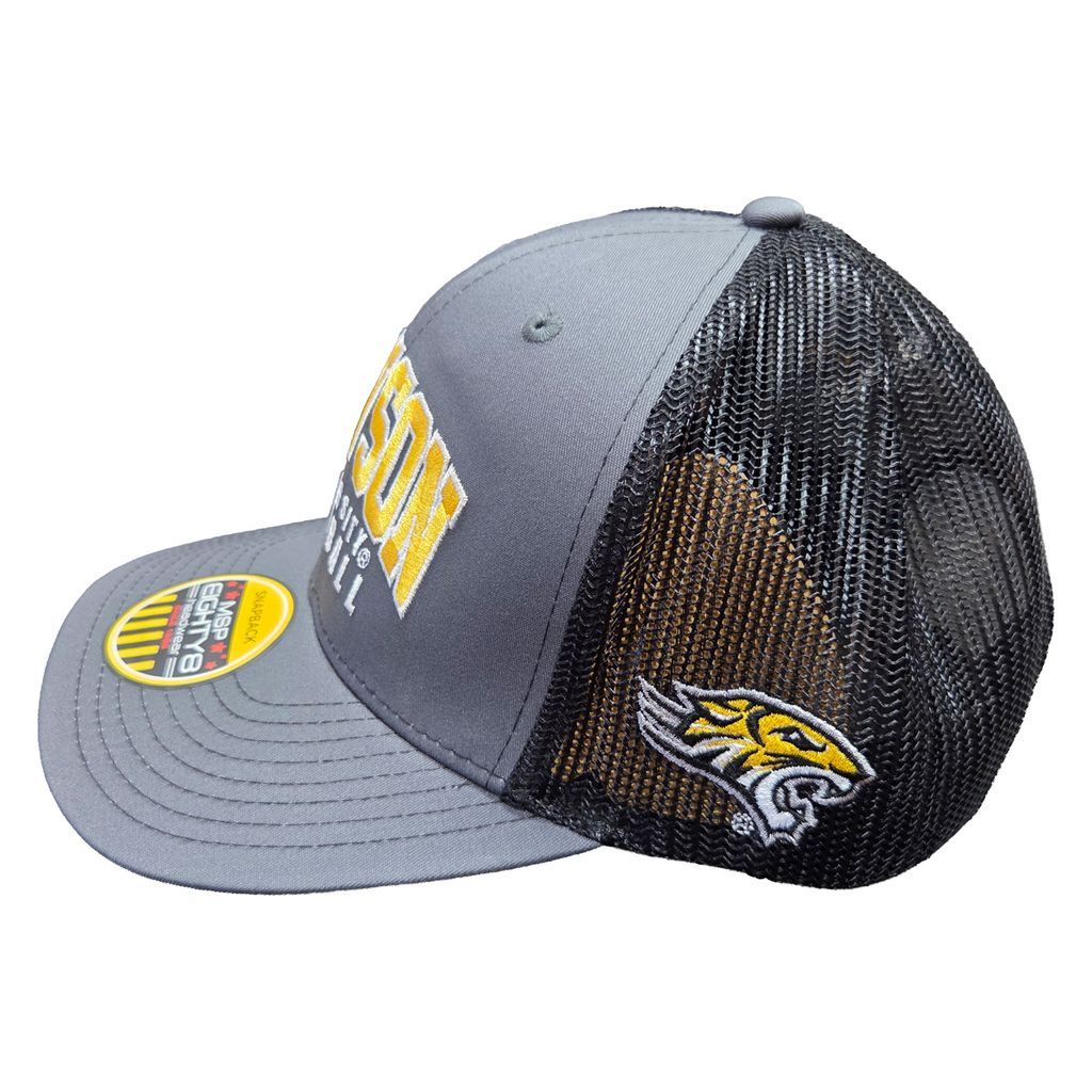 TU Football Snapback Trucker Hat - Grey &amp; Black